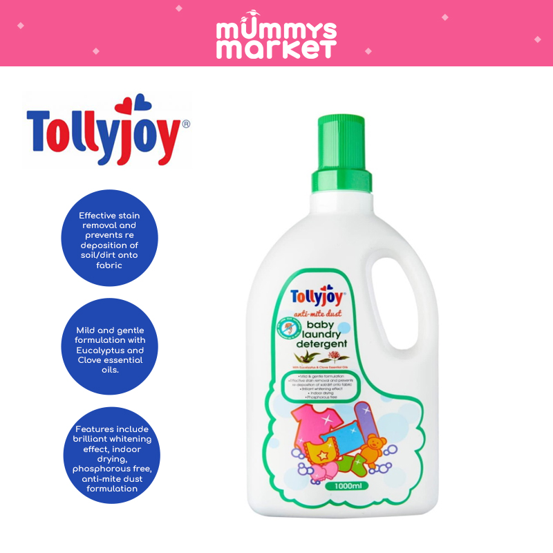 Tollyjoy Anti-Mite Dust Liquid Detergent 1000ml